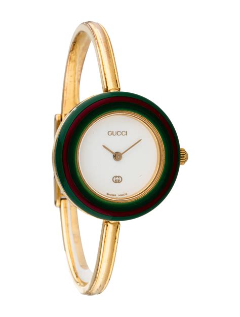 real gucci watches|gucci watch with colored bezels.